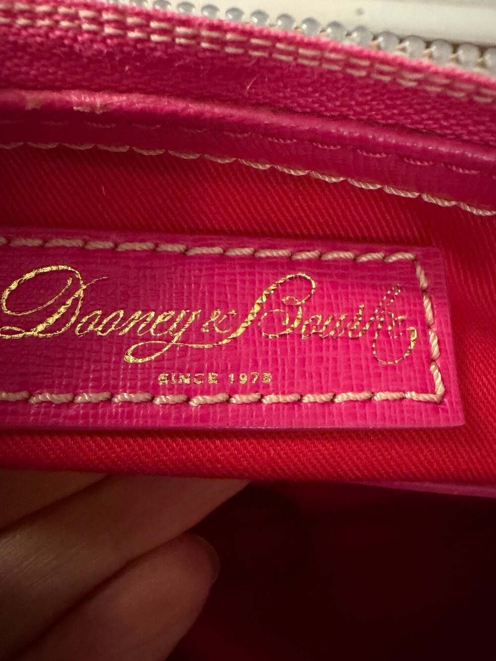 Dooney & Bourke Colorful Logo Print Satchel with Wristlet - Picture 5 of 7